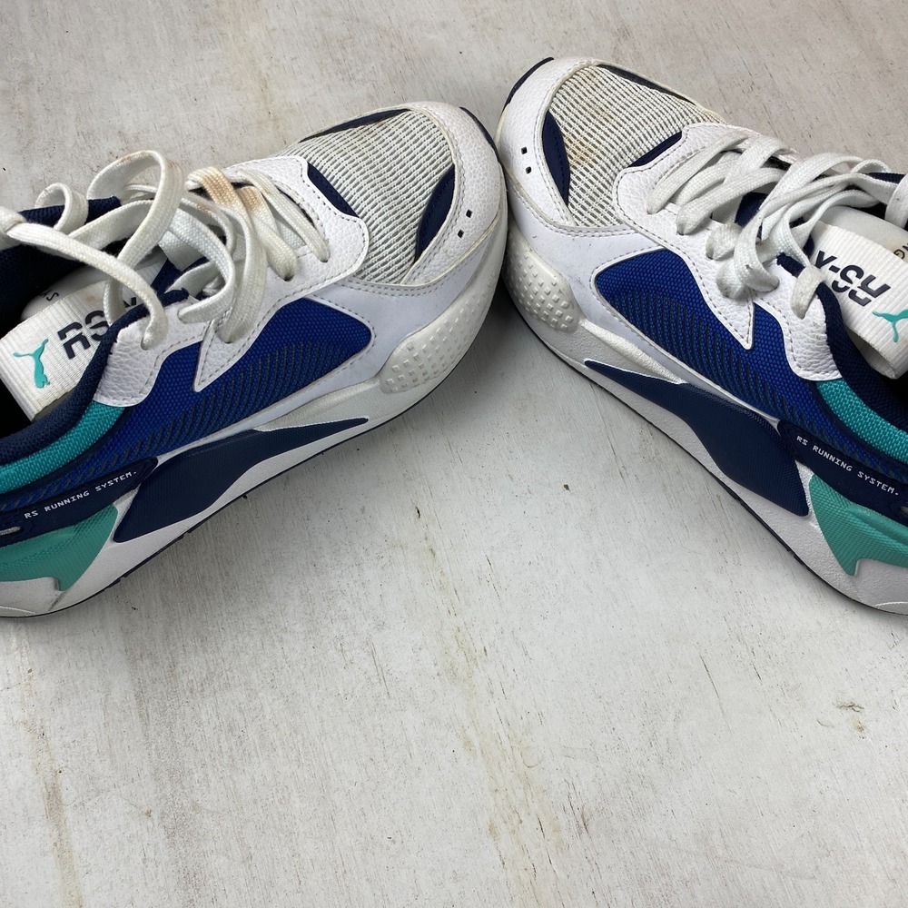 Puma RS-X Size 5C Men Kids, Size 6.5 Womens Running System Teal Blue Black Shoe - Picture 13 of 13